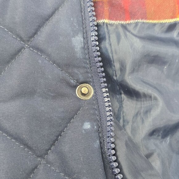 Baby Rothschild Quilted Snowsuit Navy 3/6M Hooded Winter One-Piece - Picture 8 of 9